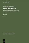 Buchcover Hugo von Trimberg: Der Renner / Hugo von Trimberg: Der Renner. Band 3