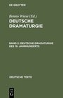 Buchcover Deutsche Dramaturgie des 19. Jahrhunderts