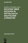 Buchcover Dichter über Dichter in mittelhochdeutscher Literatur