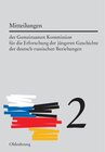 Buchcover Mitteilungen der Gemeinsamen Kommission für die Erforschung der jüngeren... / Mitteilungen der Gemeinsamen Kommission fü