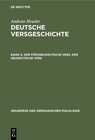 Buchcover Andreas Heusler: Deutsche Versgeschichte / Der frühneudeutsche Vers. Der neudeutsche Vers