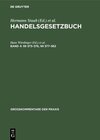 Buchcover Handelsgesetzbuch / §§ 373–376, §§ 377–382