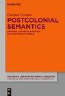 Buchcover Postcolonial Semantics
