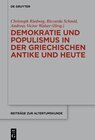 Buchcover Demokratie und Populismus in der griechischen Antike und heute