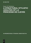 Buchcover A structural stylistic analysis of La princesse de Cleves