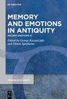 Buchcover Memory and Emotions in Antiquity