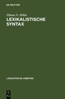 Buchcover Lexikalistische Syntax