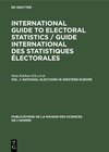 Buchcover International Guide to Electoral Statistics / Guide international... / National elections in Western Europe