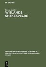 Buchcover Wielands Shakespeare