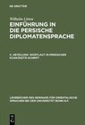 Buchcover Wilhelm Litten: Einführung in die persische Diplomatensprache / Wortlaut in persischer Schikäsztä-Schrift