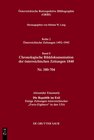Buchcover Chronologische Bilddokumentation der österreichischen Zeitungen 1848