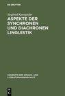 Buchcover Aspekte der synchronen und diachronen Linguistik