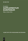 Buchcover Supplementum Euripideum