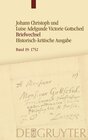 Buchcover Johann Christoph Gottsched: Johann Christoph und Luise Adelgunde... / Mai 1752 − Oktober 1752