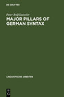 Buchcover Major pillars of German syntax