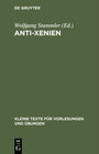 Buchcover Anti-Xenien