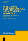 Buchcover Directions for Pedagogical Construction Grammar