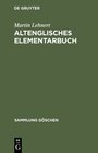 Buchcover Altenglisches Elementarbuch