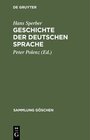 Buchcover Geschichte der deutschen Sprache