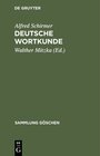 Buchcover Deutsche Wortkunde