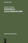 Buchcover Friedrich Schleiermacher