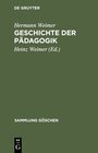 Buchcover Geschichte der Pädagogik