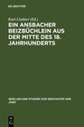 Buchcover Ein Ansbacher Beizbüchlein aus der Mitte des 18. Jahrhunderts