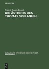 Buchcover Die Ästhetik des Thomas von Aquin