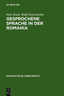 Buchcover Gesprochene Sprache in der Romania