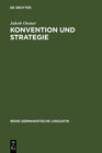 Buchcover Konvention und Strategie