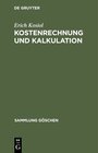 Buchcover Kostenrechnung und Kalkulation