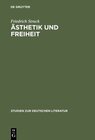 Buchcover Ästhetik und Freiheit