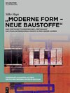 Buchcover „Moderne Form – neue Baustoffe“