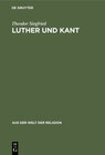 Buchcover Luther und Kant