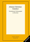 Buchcover Set: Johann Christian Günther: Textkritische Werkausgabe in Broschur
