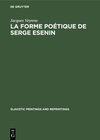 Buchcover La forme poétique de Serge Esenin
