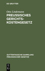 Buchcover Preussisches Gerichtskostengesetz