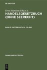 Buchcover Handelsgesetzbuch (ohne Seerecht) / Drittes Buch: §§ 238–342