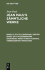 Buchcover Jean Paul: Jean Paul’s Sämmtliche Werke / Elfte Lieferung. Erster Band: Dr. Katzenbergers Badereise; nebst einer Auswahl