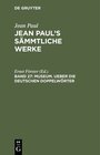 Buchcover Jean Paul: Jean Paul’s Sämmtliche Werke / Museum. Ueber die deutschen Doppelwörter