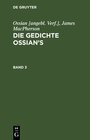 Buchcover Ossian [angebl. Verf.]; James MacPherson: Die Gedichte Ossian’s / Ossian [angebl. Verf.]; James MacPherson: Die Gedichte