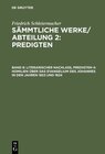 Buchcover Friedrich Schleiermacher: Sämmtliche Werke. Abteilung 2: Predigten / Literarischer Nachlaß, Predigten 4: Homilien über d