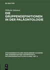 Buchcover Die Gruppendefinitionen in der Paläontologie