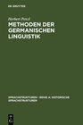 Buchcover Methoden der germanischen Linguistik