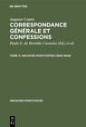 Buchcover Auguste Comte: Correspondance générale et confessions / 1846–1848
