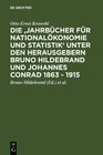Buchcover Die 'Jahrbücher für Nationalökonomie und Statistik' unter den Herausgebern Bruno Hildebrand und Johannes Conrad 1863 - 1