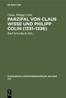 Buchcover Parzifal von Claus Wisse und Philipp Colin (1331–1336)