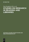 Buchcover Studies on research in reading and libraries