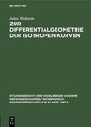 Buchcover Zur Differentialgeometrie der isotropen Kurven