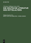 Buchcover Die deutsche Literatur des Mittelalters / Der von Gabelstein - Kyeser, Konrad